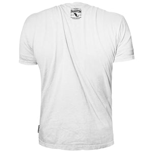 Sportliches Mexiko T-Shirt in Weiß mit auffälligem Print von Phantom Athletics – perfekt für Fans von MMA, Boxen und Kickboxen. Robuster Stoff für intensive Einheiten im Gym oder auf der Matte.