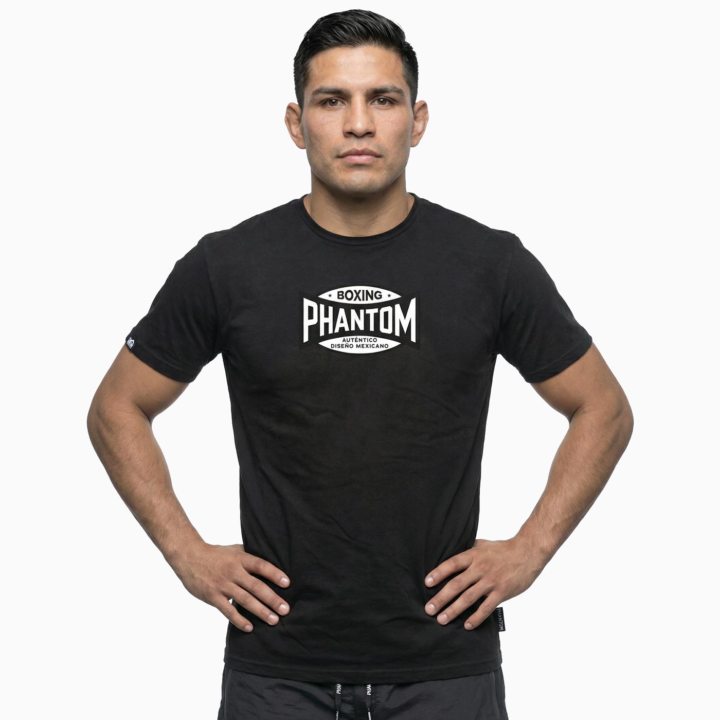 Phantom Athletics T‑Shirt „Mexico“ in Schwarz mit markantem Print, aus atmungsaktivem Material für MMA‑Training, Boxen und intensive Fitness‑Sessions.