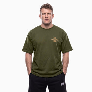 Oversize Heavy T-Shirt DON'T TREAD ON ME - Army