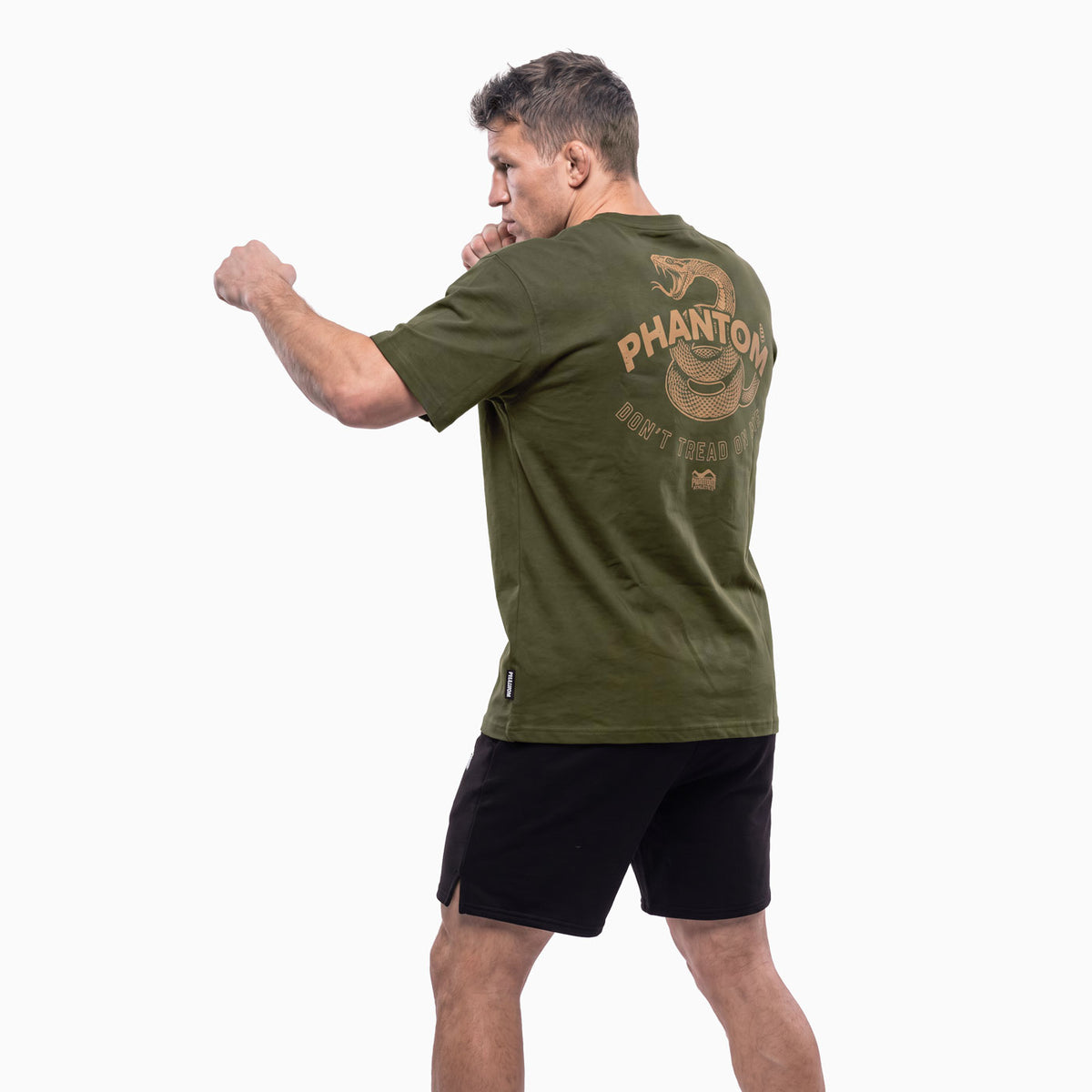 Oversize Heavy T-Shirt DON'T TREAD ON ME - Army
