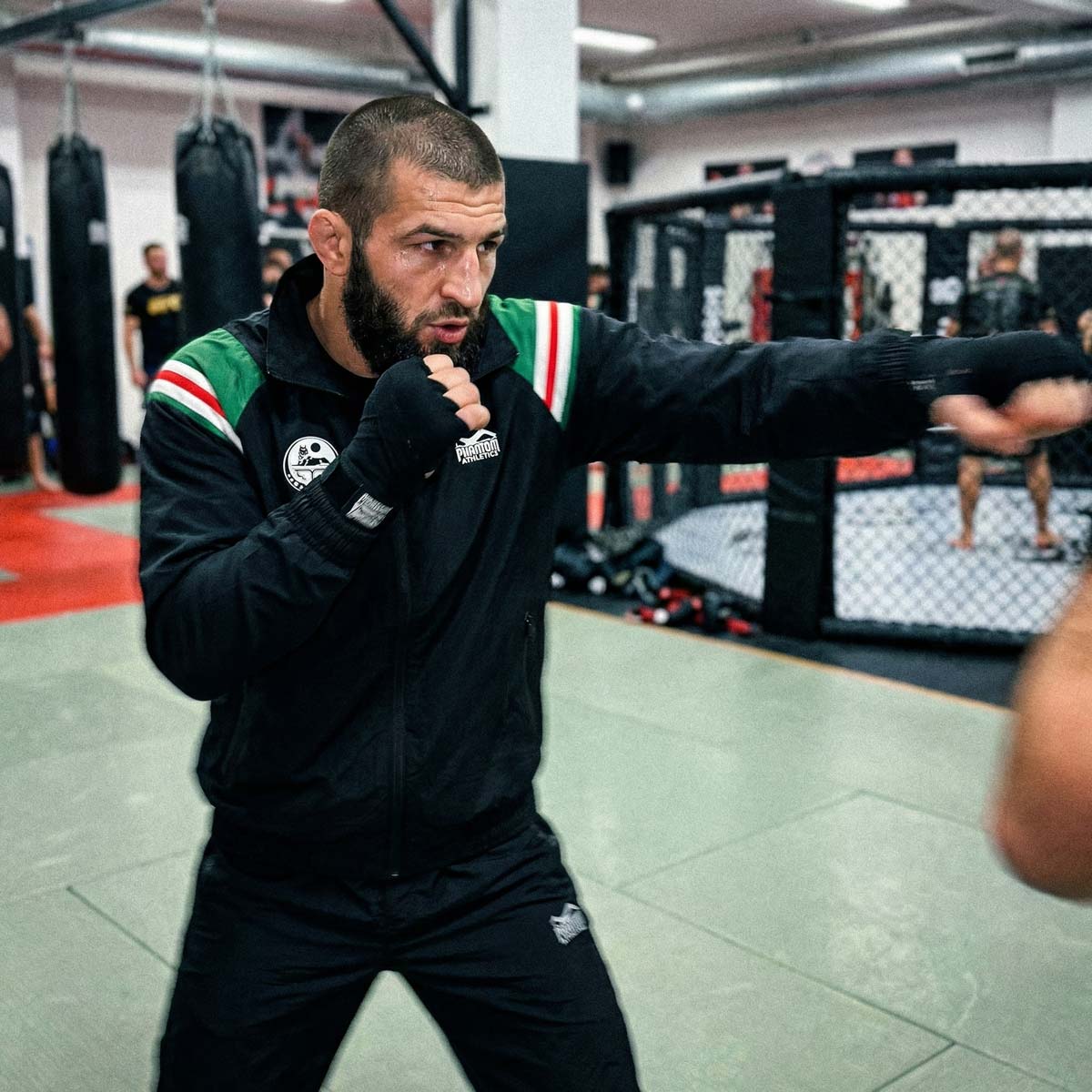 Trainingsjacke DMC - Team Chechnya - Schwarz/Grün