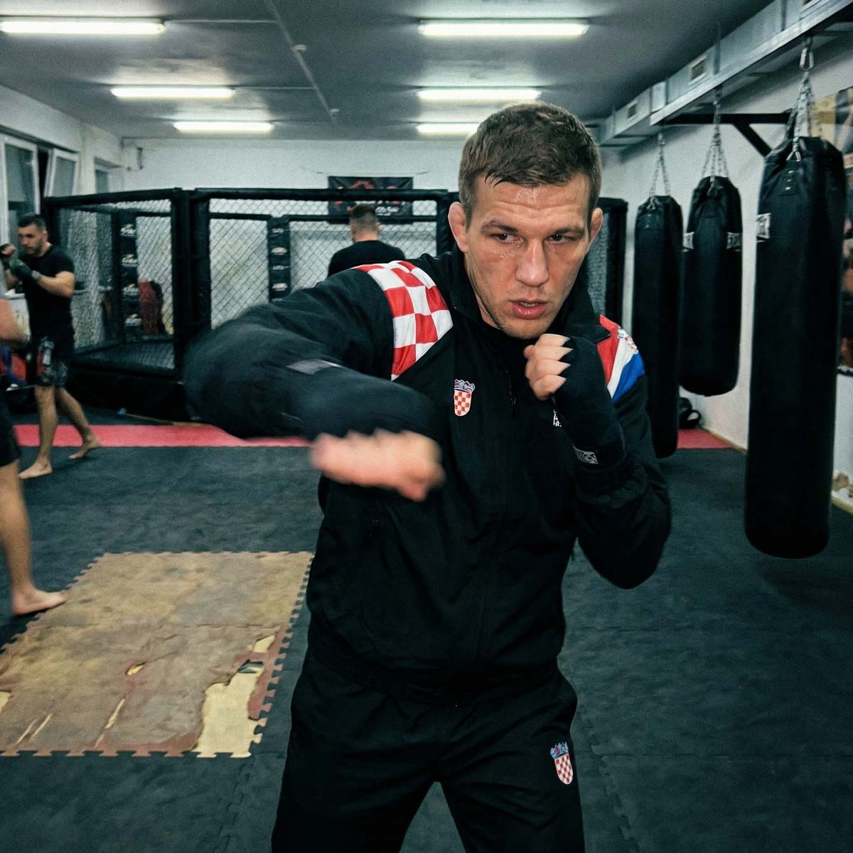 Trainingsjacke DMC - Team Croatia - Schwarz