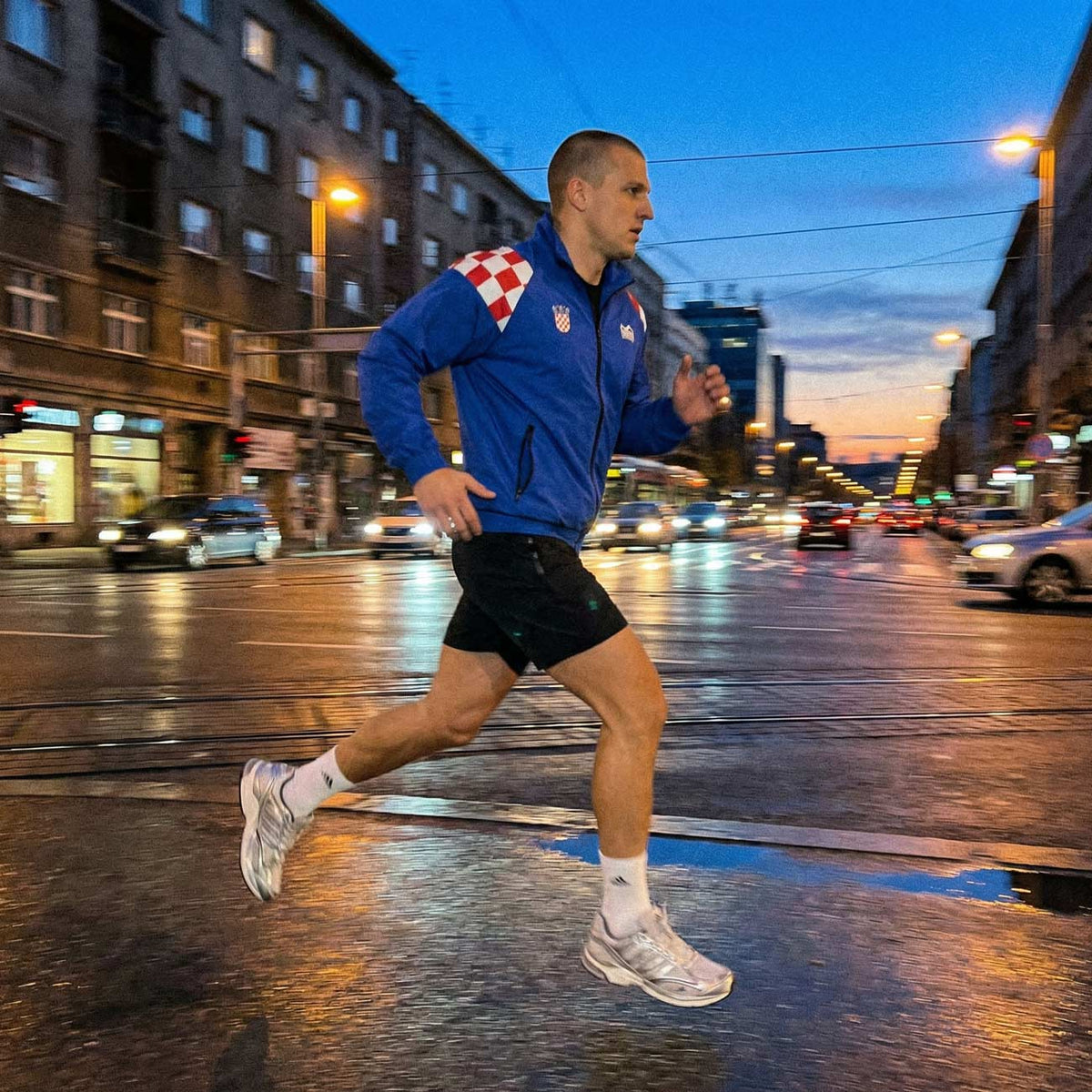 Trainingsjacke DMC - Team Croatia - Blau