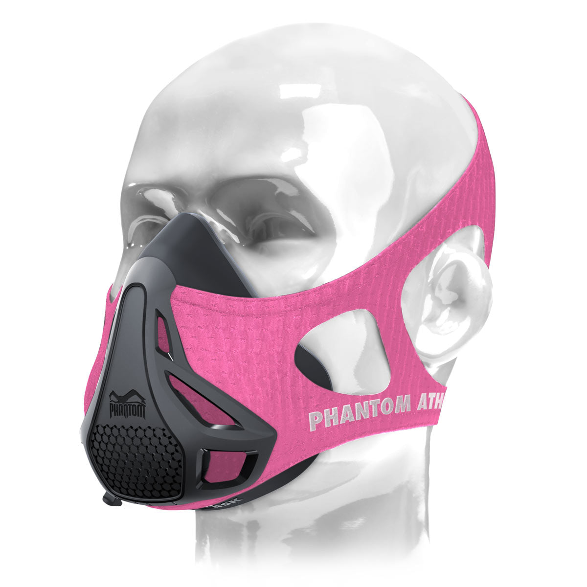 Die Phantom Trainingsmaske in stylischem Pink verbessert die Atemmuskulatur und steigert Ausdauer und Leistungsfähigkeit. Perfekt für Fitness und intensives Training.