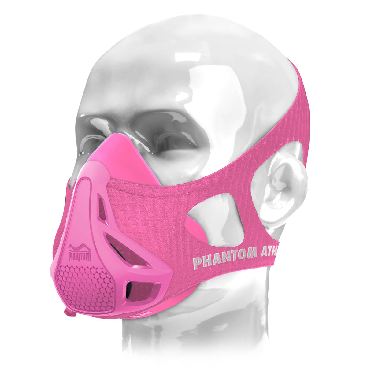 Le masque d'entraînement Phantom . L'original. Breveté et récompensé pour faire passer votre condition physique au niveau supérieur. Maintenant aussi en rose.