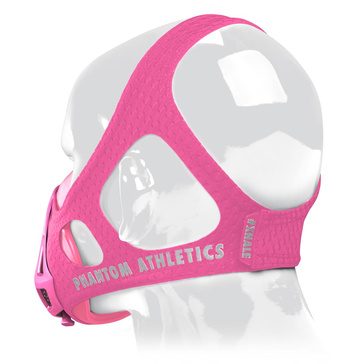 Die Phantom Trainingsmaske verfügt über ein patentiertes Kopfband um dir ein Maximum an Halt im Training zu geben. Jetzt auch in der Farbe Pink.