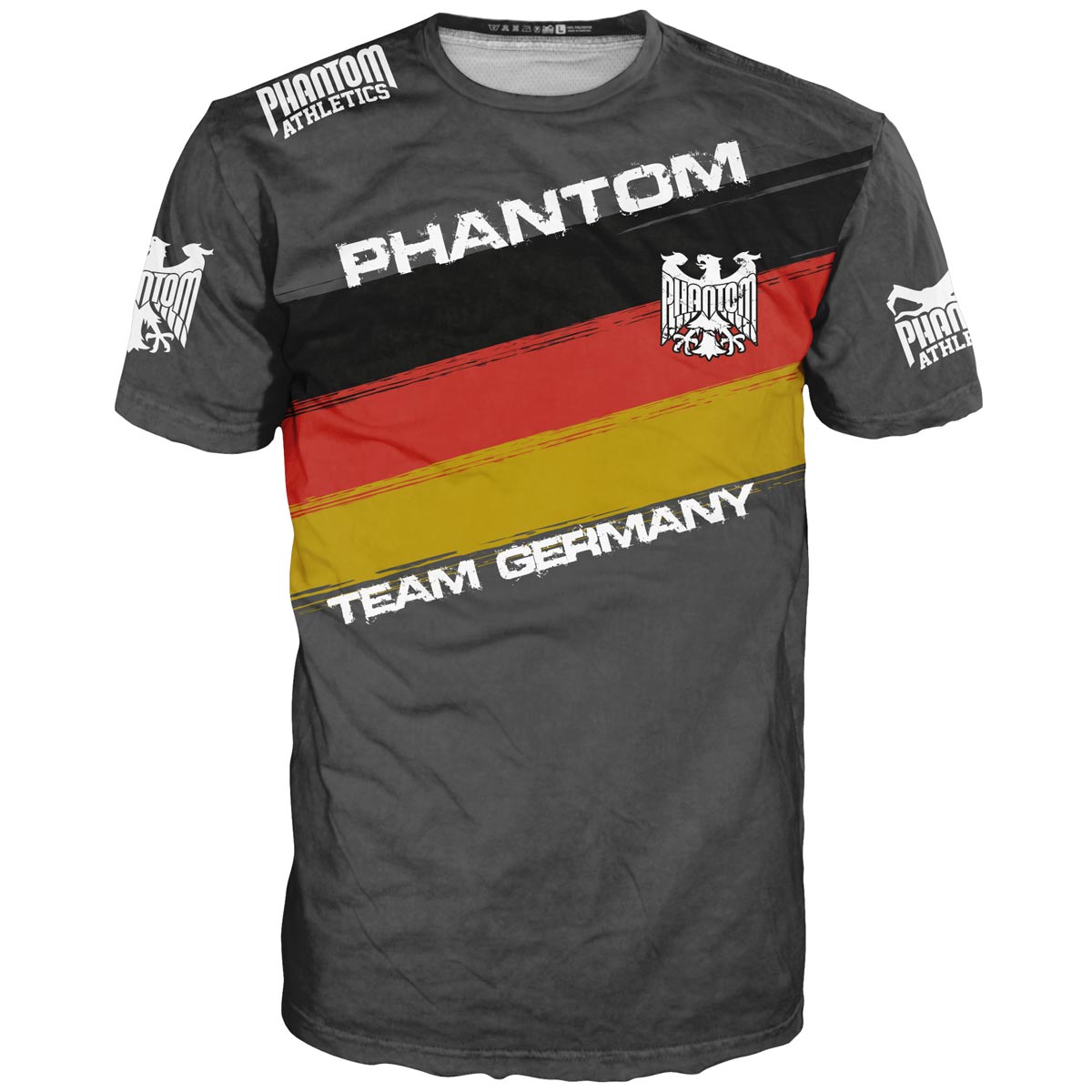Phantom Athletics Trainingsshirt EVO Germany – das ideale Shirt für MMA, Boxtraining und Kampfsport. Das atmungsaktive MXP-Tech Material hält dich auch bei intensiven Workouts angenehm trocken.