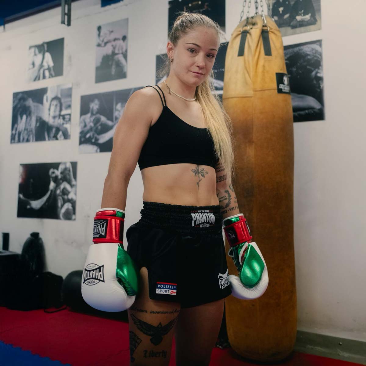 Boxhandschuhe MEXICO - Weiß/Grün/Rot