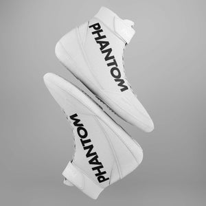 Phantom Athletics COMBAT Ringerschuhe Weiß – strapazierfähige Konstruktion für langanhaltende Performance im Kampfsport.