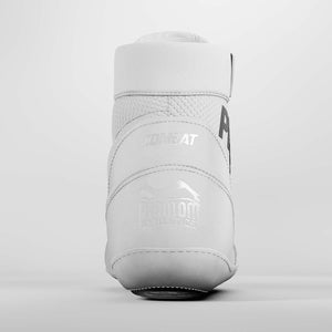 Weiße Phantom Combat Ringerschuhe für Kinder – leicht, atmungsaktiv und ideal für Technik- und Wettkampfeinheiten im Kampfsport.