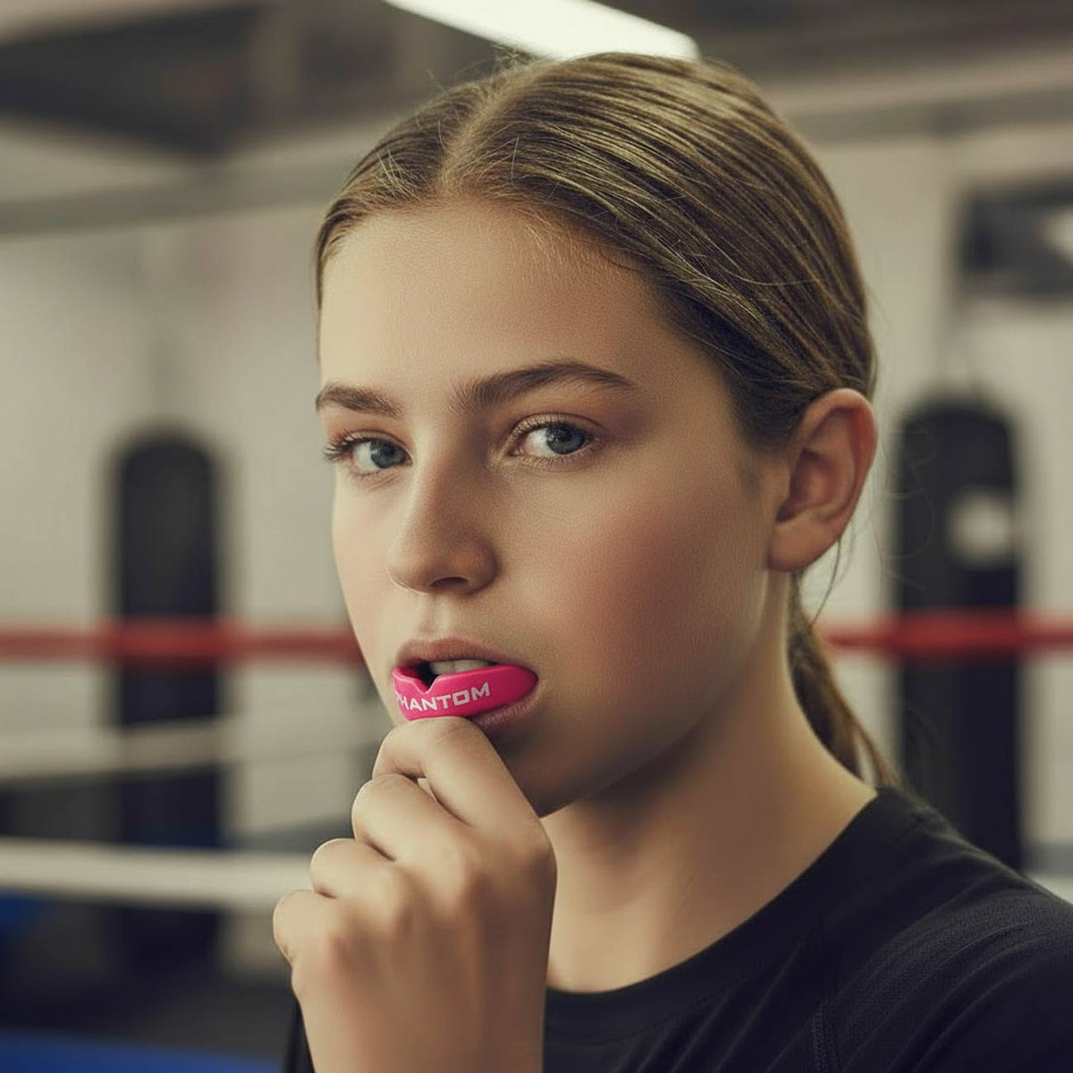 Phantom Athletics Kinder-Zahnschutz Apex in Pink – hochwertiger Mundschutz für Kampfsport und Training.