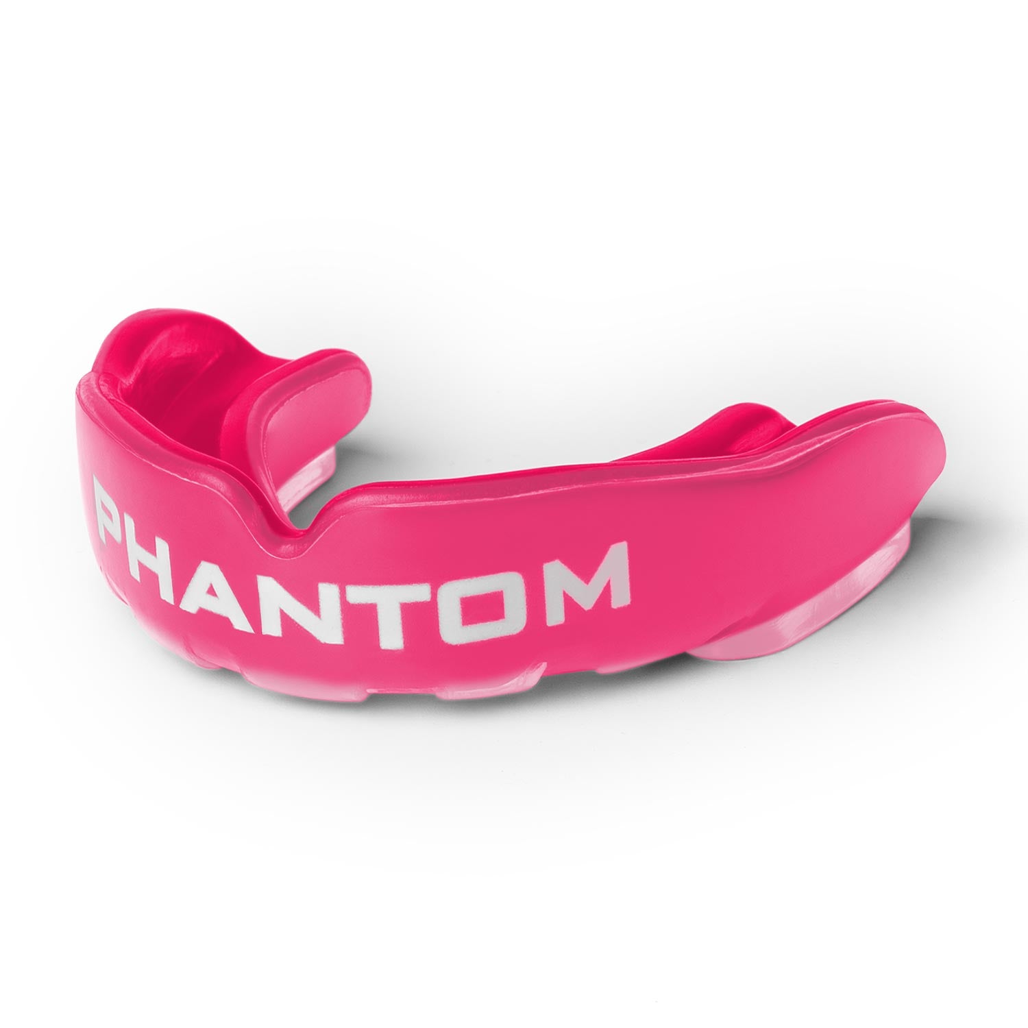 Mit dem Phantom Athletics Mundschutz Apex in Pink trainieren Athleten sicher im Sparring und Wettkampf. Die Gel-Innenschicht passt sich individuell an und sorgt für optimalen Tragekomfort.