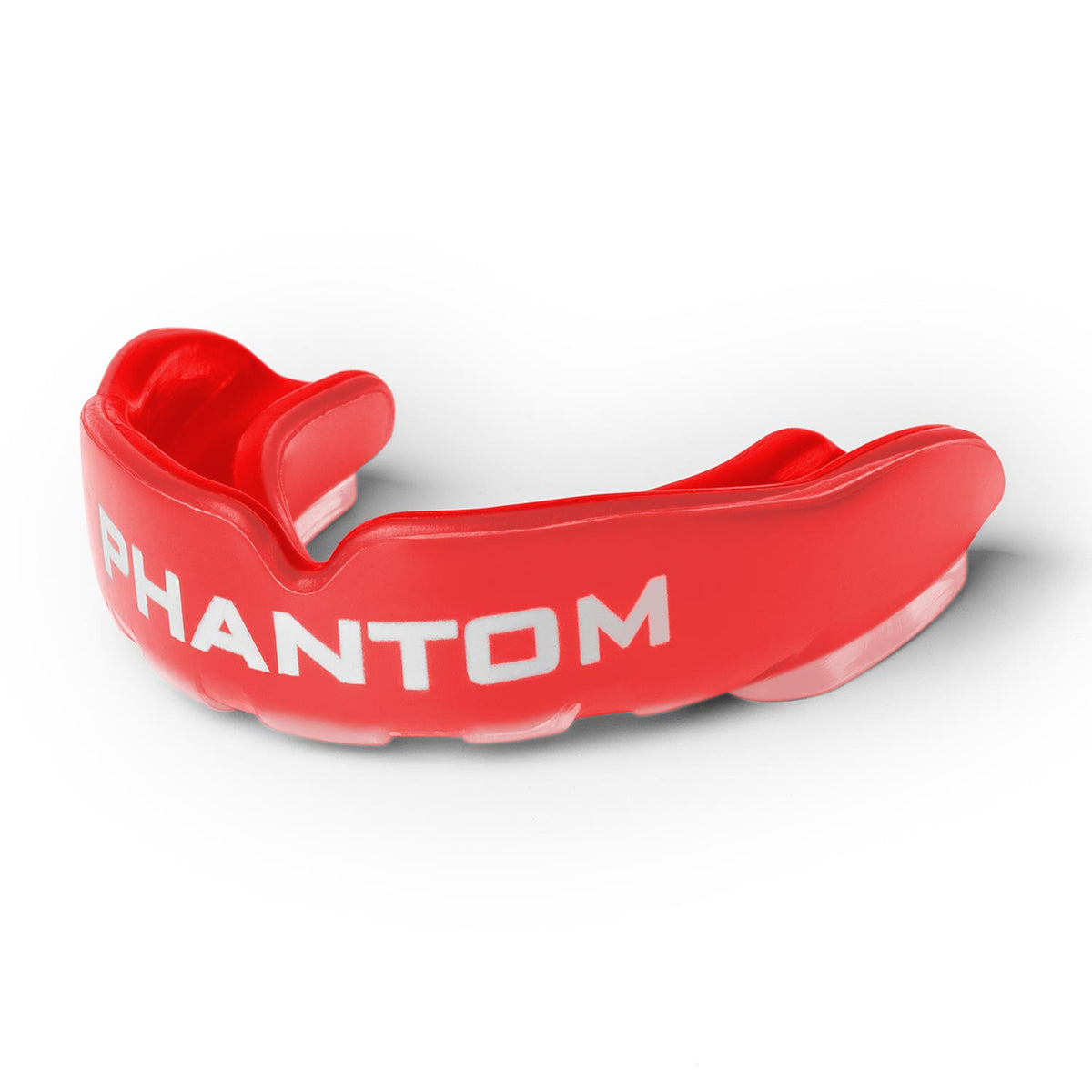 Der Phantom Athletics Mundschutz Apex in Rot schützt zuverlässig vor Schlägen und Stößen im Training. Ideal für Kampfsportarten wie Grappling, Boxen und Mixed Martial Arts.