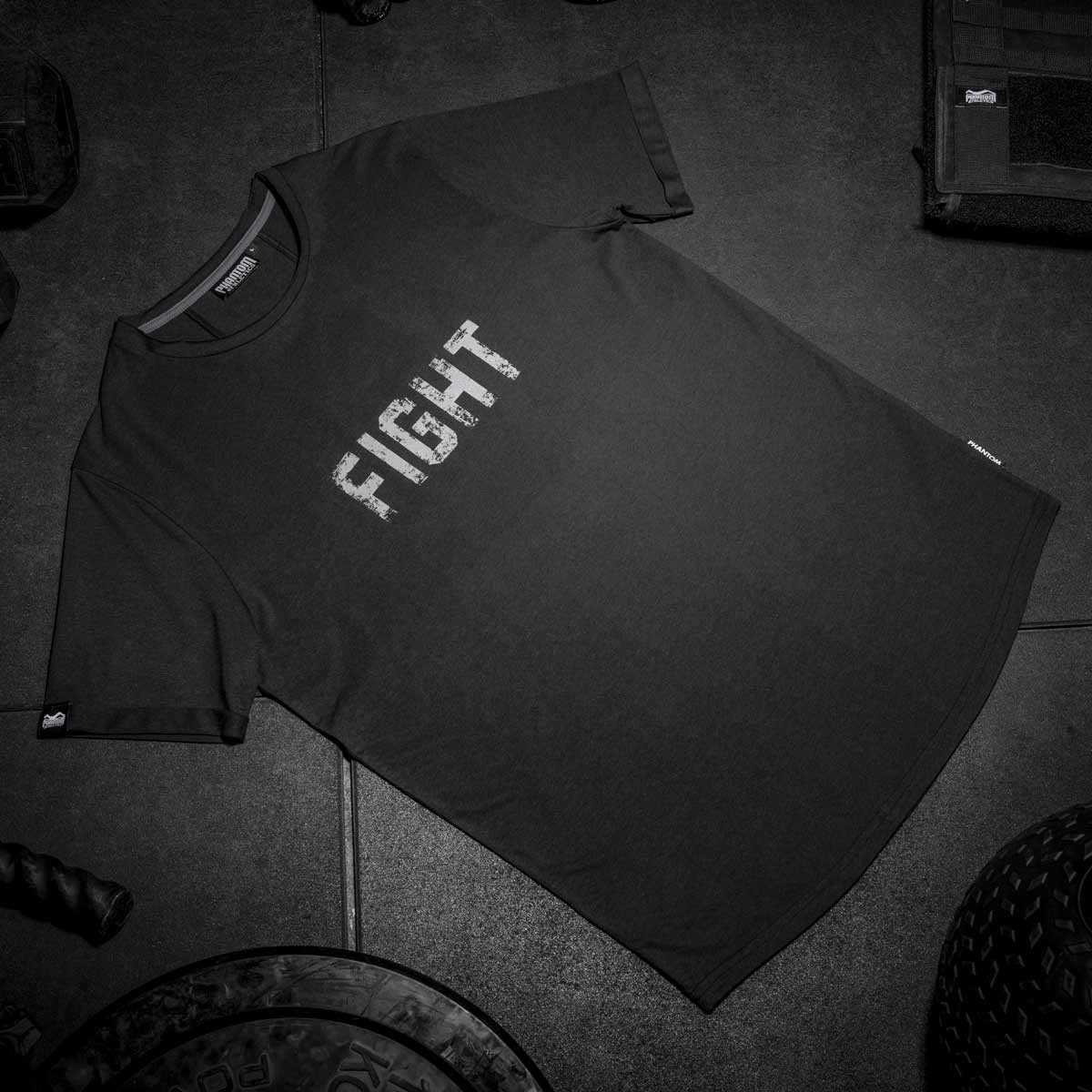 T-Shirt FIGHT - Schwarz