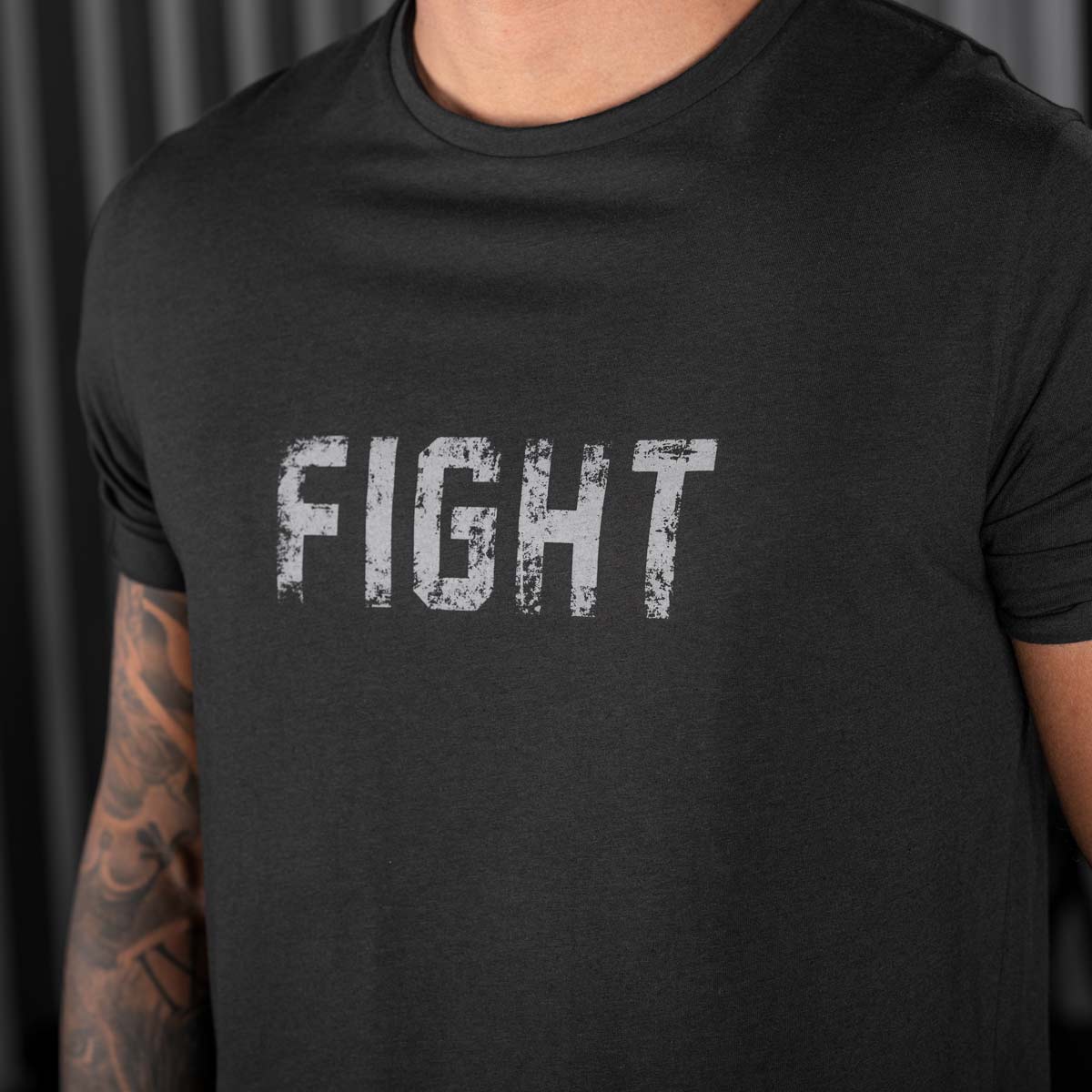 T-Shirt FIGHT - Schwarz