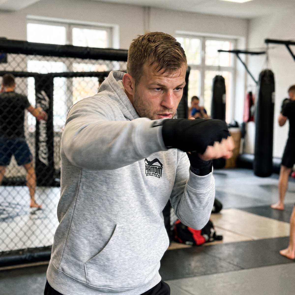 Hoodie Team - Grau