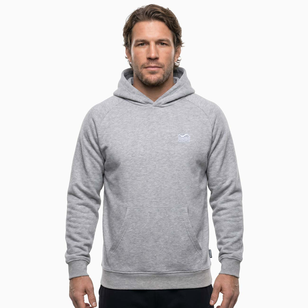 Der Phantom Athletics Hoodie Unit Gray bietet funktionalen Komfort und sportlichen Style für Kampfsportler im Alltag und Training. Das weiche Material sorgt für angenehme Wärme beim Warm-up, im Gym oder auf dem Weg zur nächsten MMA-, Box- oder Kickbox-Session.