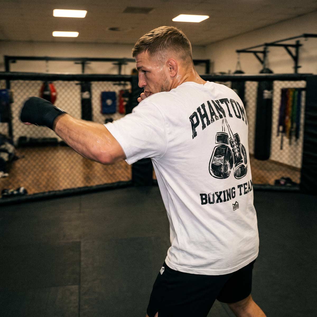 T-Shirt BOXING TEAM - Weiß