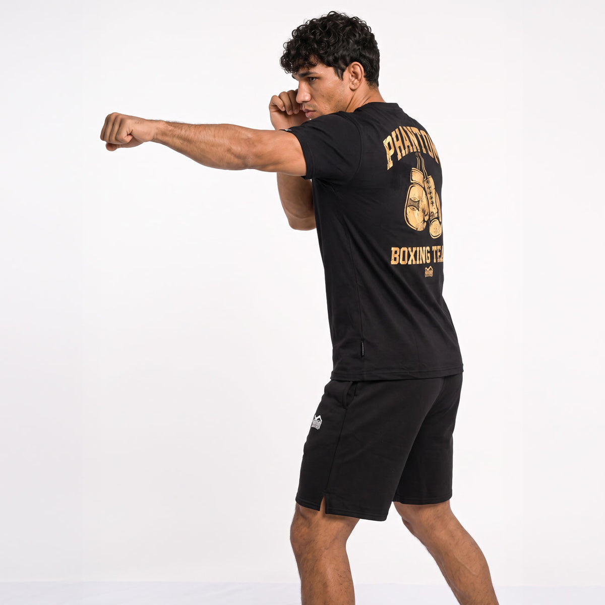 T-Shirt BOXING TEAM - Schwarz/Gold