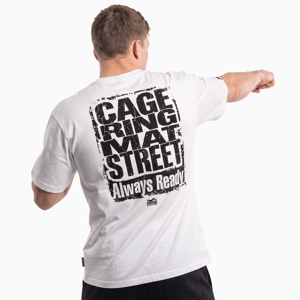 Oversize T-Shirt CAGE RING MAT STREET - Weiß