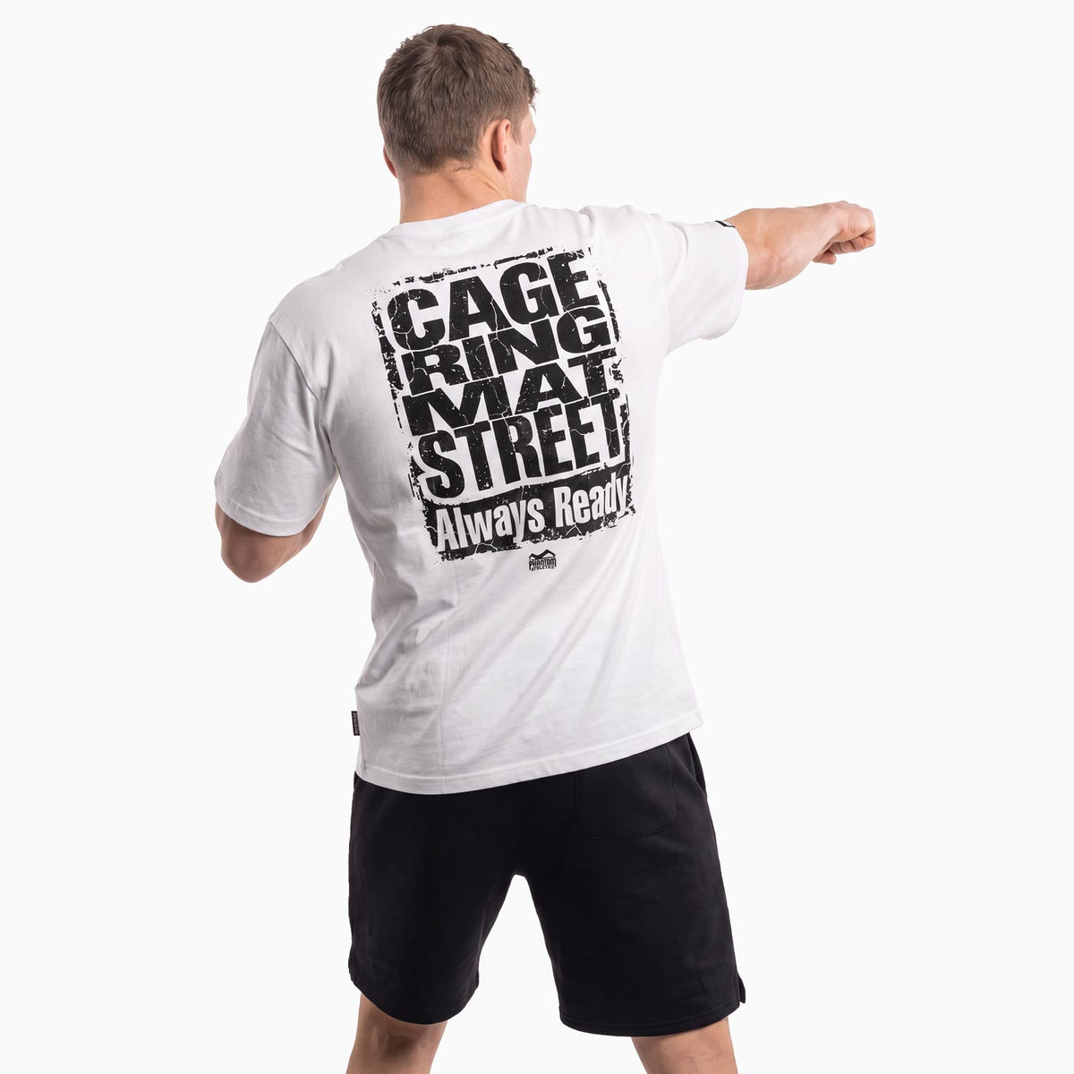 Oversize T-Shirt CAGE RING MAT STREET - Weiß