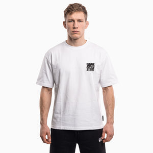 Oversize T-Shirt CAGE RING MAT STREET - Weiß
