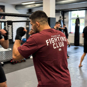 Oversize T-Shirt FIGHTING CLUB - Bordeaux