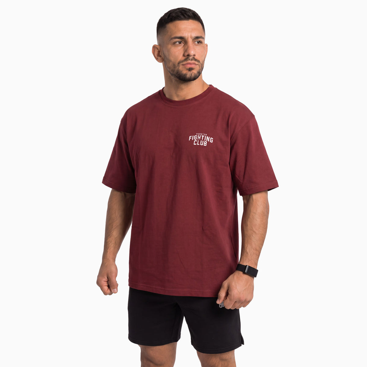 Oversize T-Shirt FIGHTING CLUB - Bordeaux