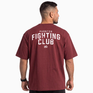 Oversize T-Shirt FIGHTING CLUB - Bordeaux