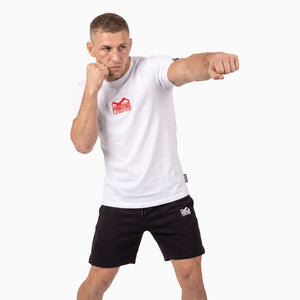 Mit dem Phantom Athletics T-Shirt Team in Weiß/Rot erhalten Fighter ein vielseitiges Kampfsport-Shirt aus 95 % Baumwolle und 5 % Polyester. Das angenehm leichte und atmungsaktive Material unterstützt Bewegungsfreiheit beim MMA, BJJ, Grappling, Boxen und Muay Thai.