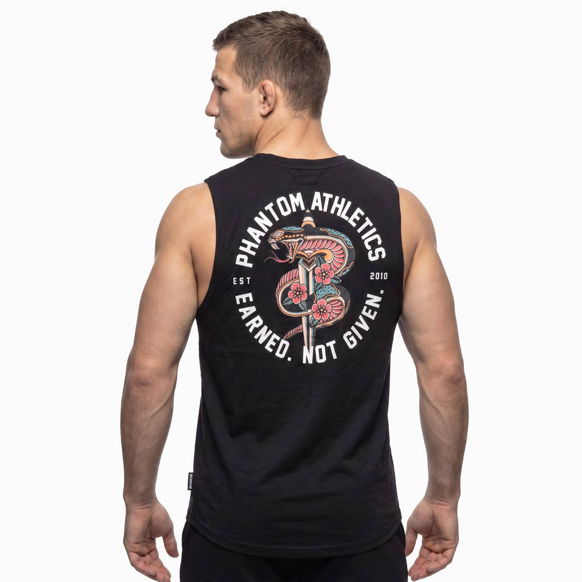 Sleeveless Shirt Snake - Schwarz