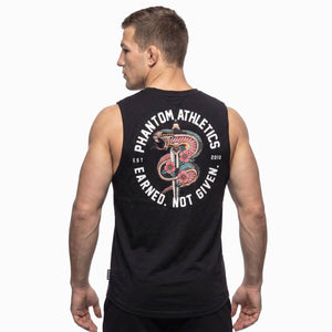 Sleeveless Shirt Snake - Schwarz