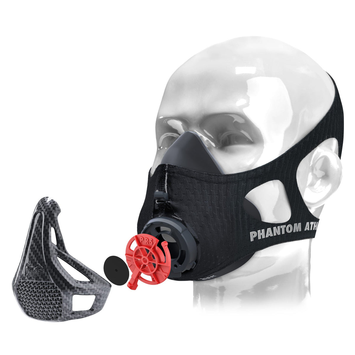 Phantom maska ​​za trening - prs x-treme / karbonska navlaka - PHANTOM ATHLETICS