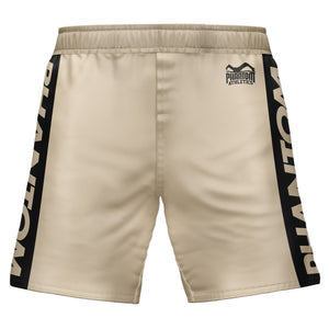 Schwarze Fightshorts von Phantom Athletics, speziell entwickelt für den Einsatz im MMA, Jiu-Jitsu und Muay Thai. Komfortable Passform für maximale Bewegungsfreiheit.