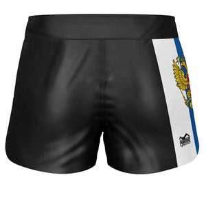 Performance‑orientierte Phantom Athletics Kampfsport‑Fightshorts Team Russia mit elastischem Bund und verstellbarem Kordelzug, perfekt für tägliche Sparring‑Sessions und funktionelles Workout.