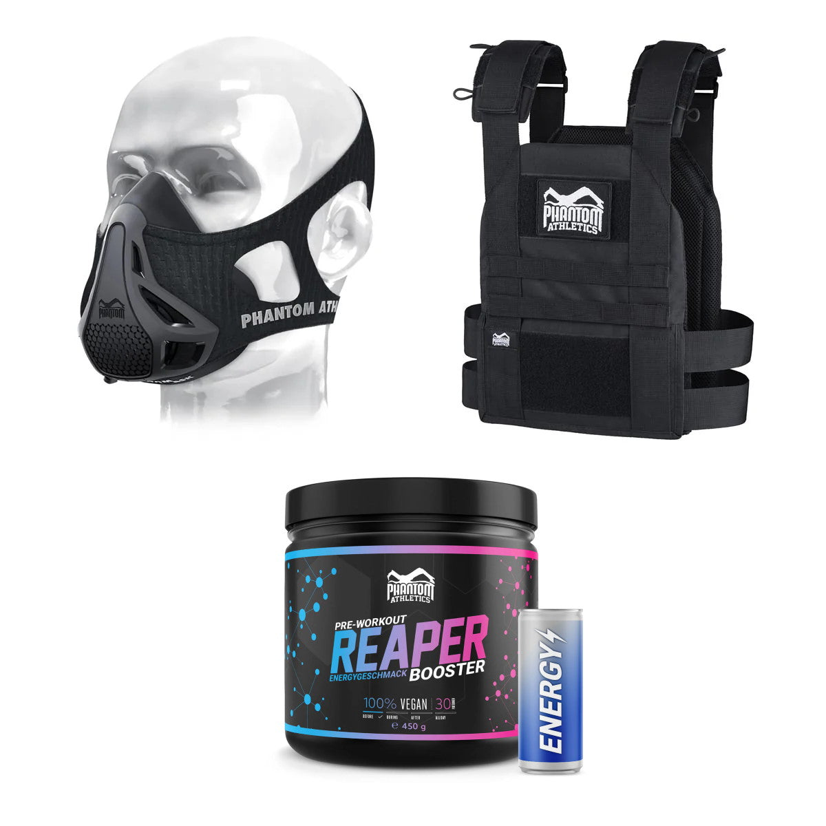 Das Performance Set von Phantom Athletics ist die ideale Komplettlösung für dein Kraft- und Kampfsporttraining – mit hochwertigem Equipment für maximale Performance. Ob Boxhandschuhe, Schienbeinschoner oder Zubehör: Dieses Set bietet dir Schutz, Funktionalität und bewährte Phantom-Qualität in einem Paket.