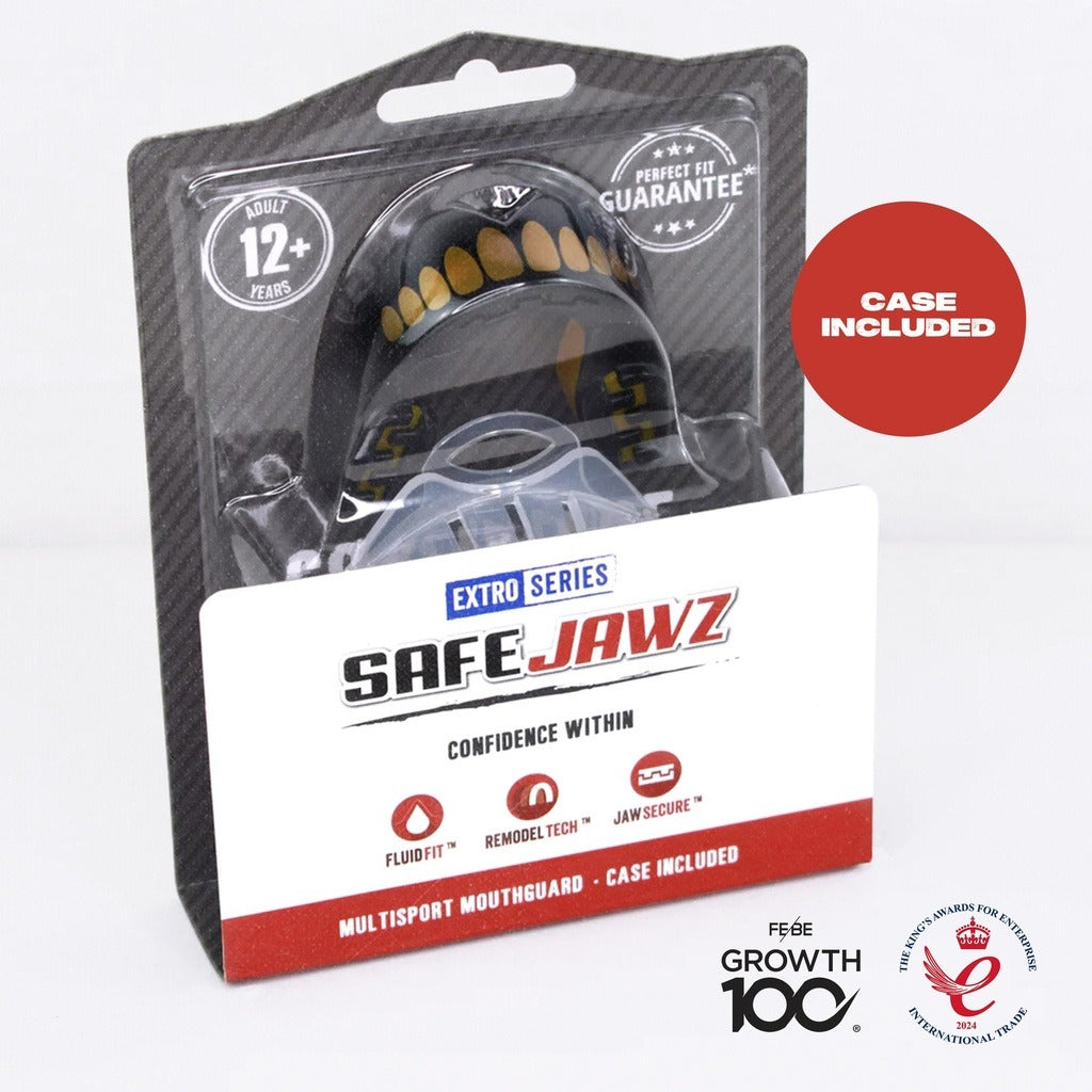 Safejawz Zahnschutz - Extro Series Goldie - Schwarz