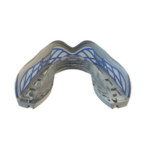 Leistungsstarker SAFEJAWZ Nitro Series Blue/White Mundschutz mit Markenqualität – Optimaler Schutz für Training, Grappling und Kampfsport.