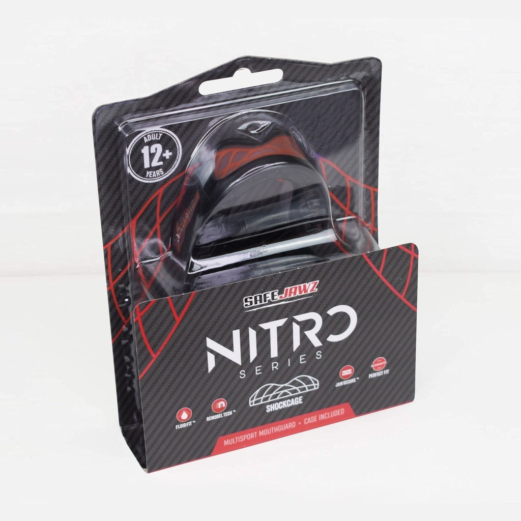 Safejawz Zahnschutz - Nitro Series Schwarz/Rot