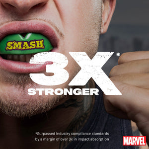 SafeJawz Hulk Mundschutz – stylischer Marvel Zahnschutz mit kraftvollem Look und professioneller Schutzwirkung. Für intensive Kampfsportarten wie Boxen, Muay Thai oder MMA geeignet.