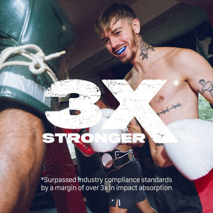 Safejawz „Shark“ Mundschutz – Extro Series: Die innovative Jaw‑Secure™ Basis sorgt für zusätzliche Stabilität von Kiefer und Zähnen – besonders nützlich beim intensiven Kampfsporttraining.