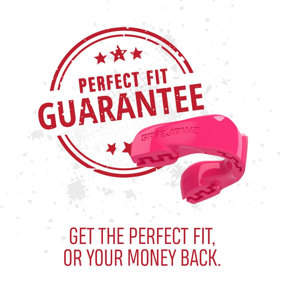 Safejawz Intro Series Zahnschutz in Pink – optimaler Einstieg für Trainingseinheiten in Boxen oder Muay Thai. Remodel Tech™ ermöglicht mehrfaches Anpassen für eine individuelle Passform, unterstreicht Sicherheit und Komfort.
