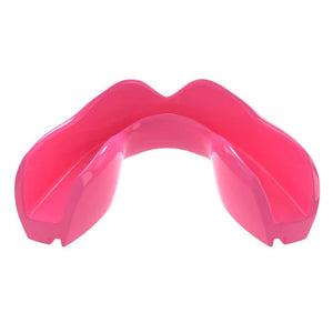 Leichtgewichtiger Zahnschutz von Safejawz im auffälligen Pink – ideal für Grappling, MMA oder Kickboxen. Die moderne Konstruktion schützt Ober- und Unterkiefer während intensiver Sparring-Einheiten.
