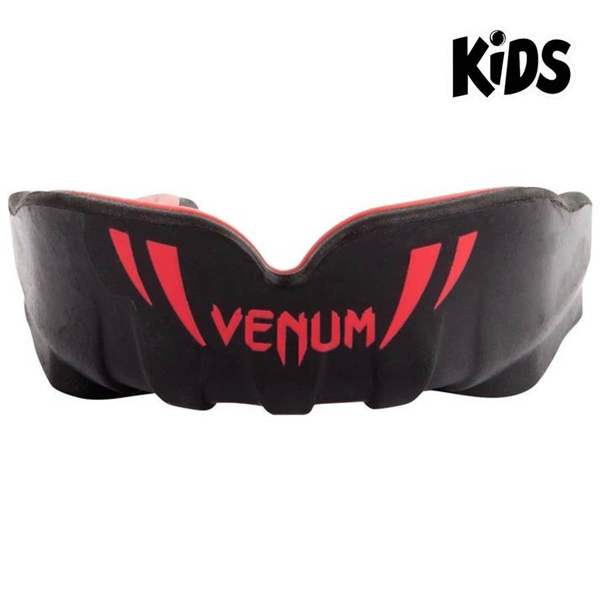 Der Venum Challenger Kinder-Mundschutz in Schwarz/Rot bietet optimalen Schutz für junge Kampfsportler. Dank des Gelrahmens und des hochdichten Gummirahmens gewährleistet er maximalen Komfort und Sicherheit während des Trainings.