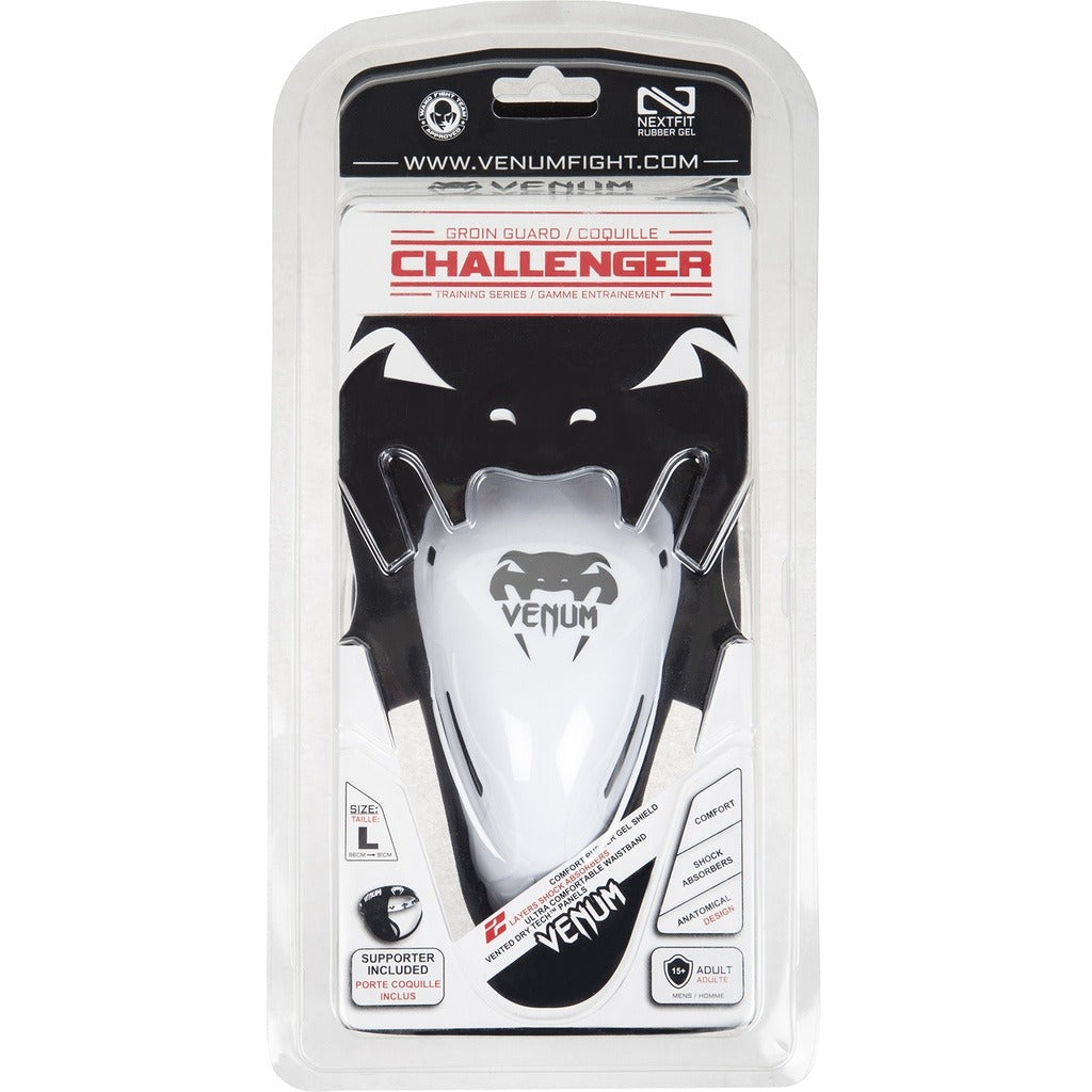 Venum Groinguard Challenger – designed für höchste Ansprüche im Kampfsport. Mit doppeltem Polstersystem und anatomischer Passform schützt er sicher vor Schlägen auf empfindliche Bereiche. Optimal für Training, Sparring und Wettkampf im Bereich MMA, Muay Thai oder Boxen.