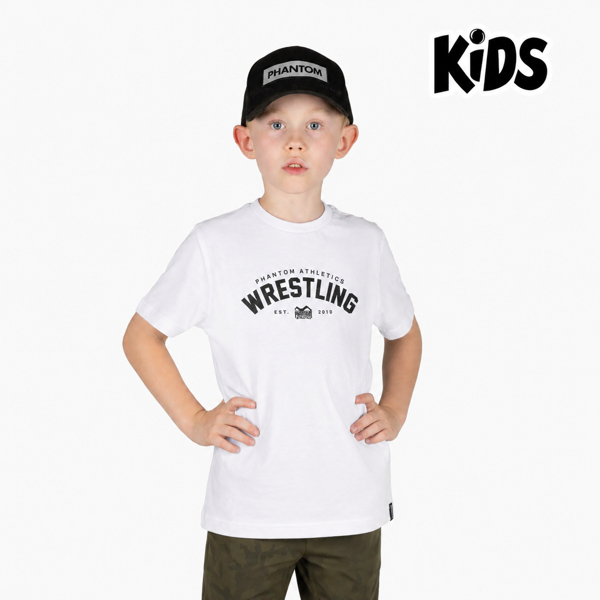 Kinder Wrestling T-Shirt - Weiß