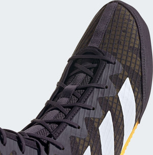 Diese Kampfsportschuhe von adidas in Lila bieten dir maximale Stabilität bei gleichzeitig hoher Flexibilität. Ideal für erfahrene Boxer und Einsteiger, die Wert auf Qualität und Performance legen.