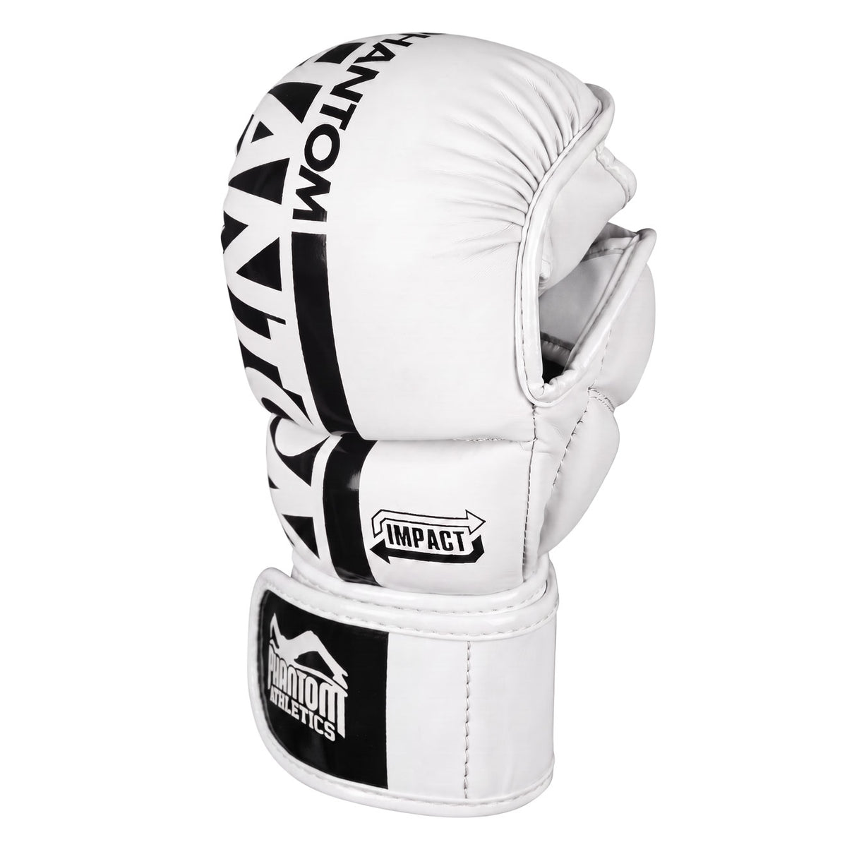 Mit den Phantom Athletics MMA Sparring Handschuhen APEX Whiteout erhalten Fighter hochwertige Kampfsportausrüstung für Striking und Grappling. Der verlängerte Klettverschluss stabilisiert das Handgelenk und sorgt auch bei intensiven Trainingseinheiten für sicheren Halt.
