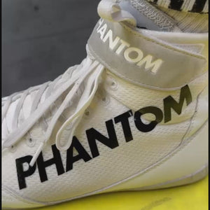Phantom Athletics COMBAT Ringerschuhe Weiß – ideal für Ringen, Jiu-Jitsu, Muay Thai und andere Kampfsportarten.