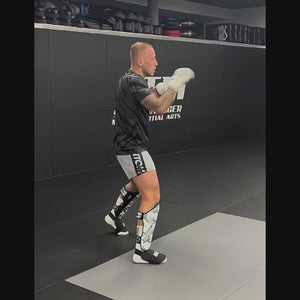 MMA Sparring Handschuhe Camo Tiger - Weiß